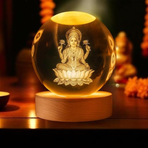 Crystal Night Light Ball (Lakshmi Ji)